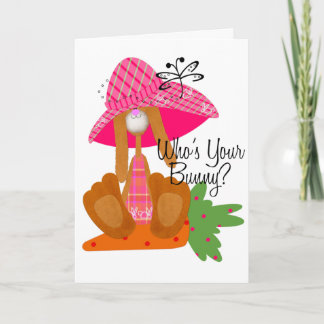 Vem är din Bunny? Helgkort