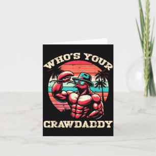 Vem Är Din Crawdaddy Kräftor Retro Kräftor Crawda Kort
