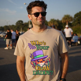 Vem är din Crawpappa Funny Crawdad Crayfish Punny? T Shirt