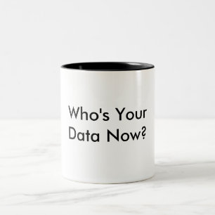 Vem är din datakaffeMug. Två-Tonad Mugg