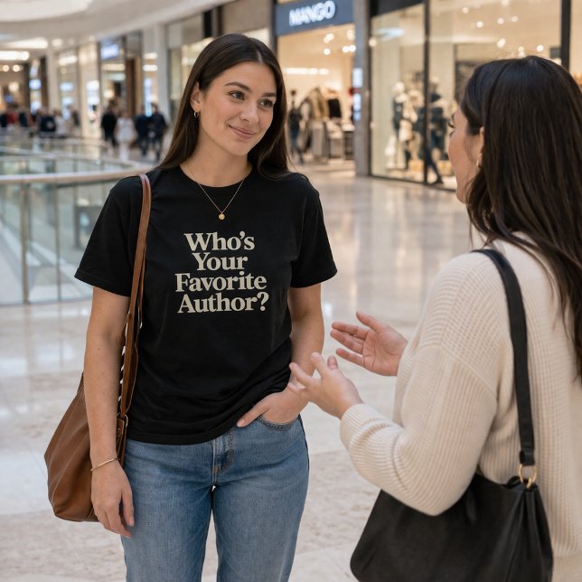 Vem är din favoritförfattare? Läsning T Shirt (Skapare uppladdad)