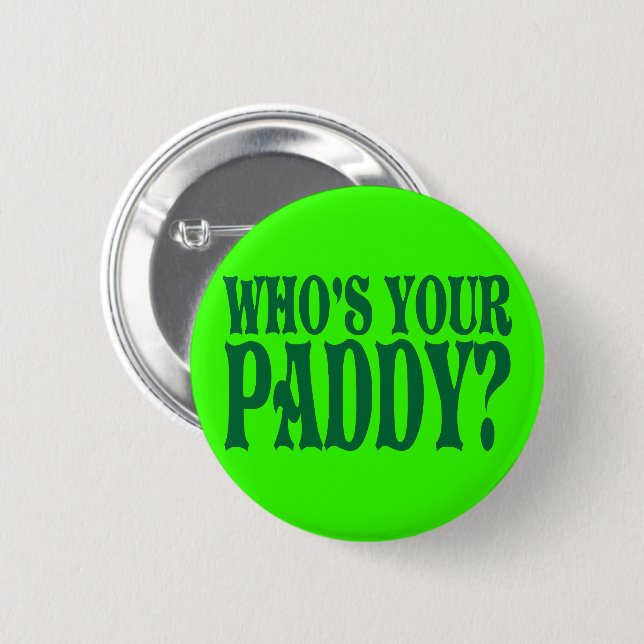 Vem är din irländare knapp (Framsida & baksida)