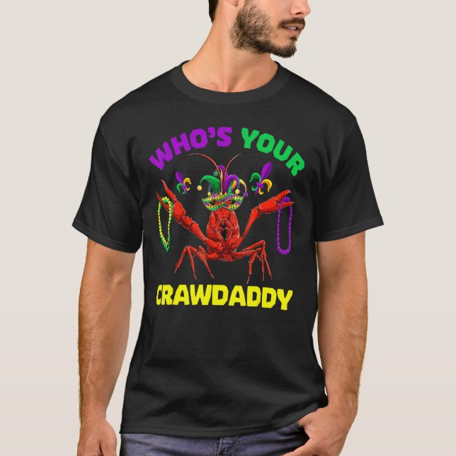 Vem är din Kräftor Mardi Gras Manar Wome? T Shirt (Framsida)