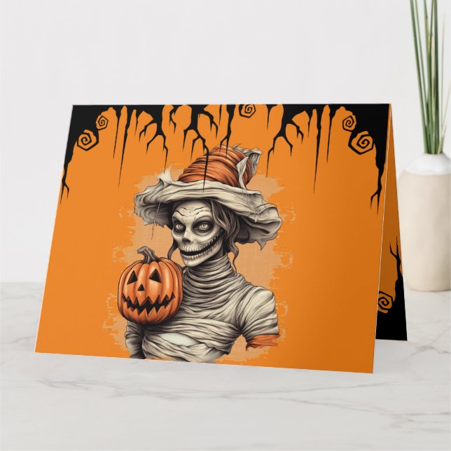 "Vem är din mamma?" Inbjudan till halloween fest (Framsida)