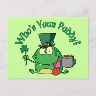 Vem är din Paddy Frog? Vykort