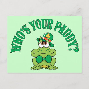 Vem är din Paddy Irish Frog? Vykort