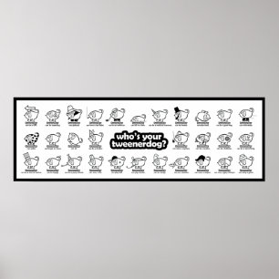 Vem är din tweenerdog? Design #1 Poster