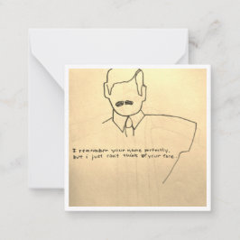 Vem är du? anteckningskort