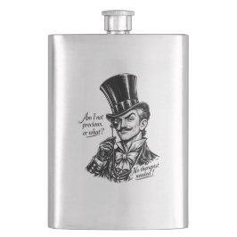 Vem är dyrbar?! Kvick Lord karikatyr Fickplunta