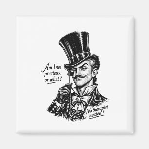 Vem är dyrbar?! Kvick Lord karikatyr Magnet