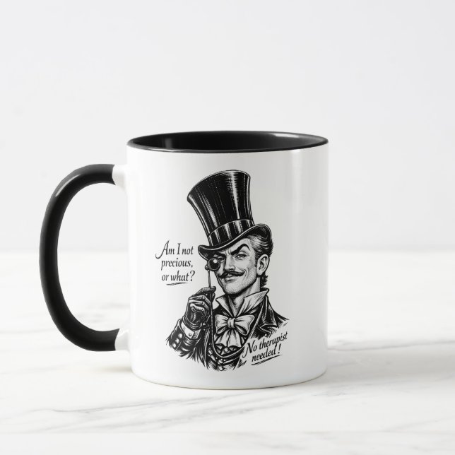 Vem är dyrbar?! Kvick Lord karikatyr Mugg (Vänster)