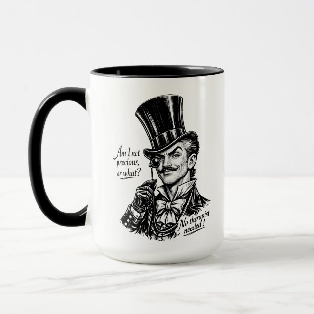 Vem är dyrbar?! Kvick Lord karikatyr Mugg (Vänster)