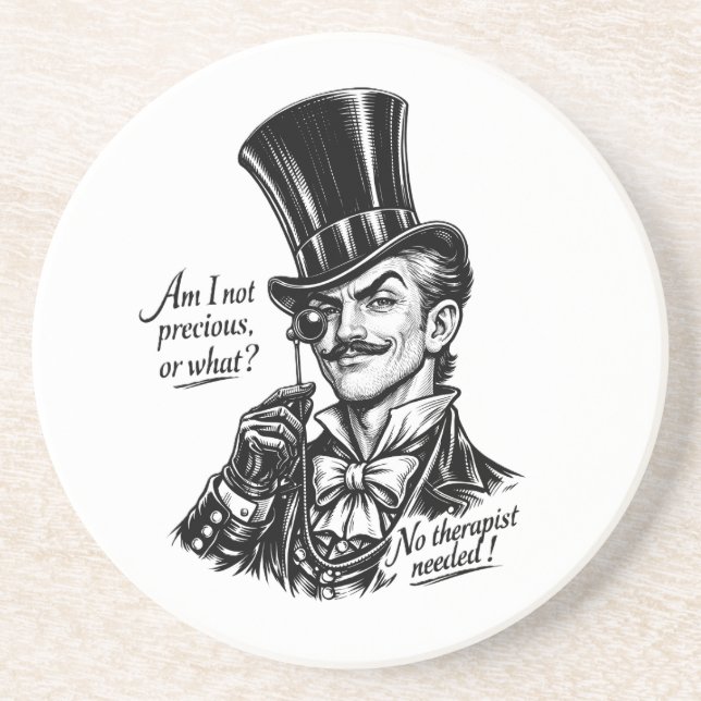 Vem är dyrbar?! Kvick Lord karikatyr Underlägg (Framsidan)