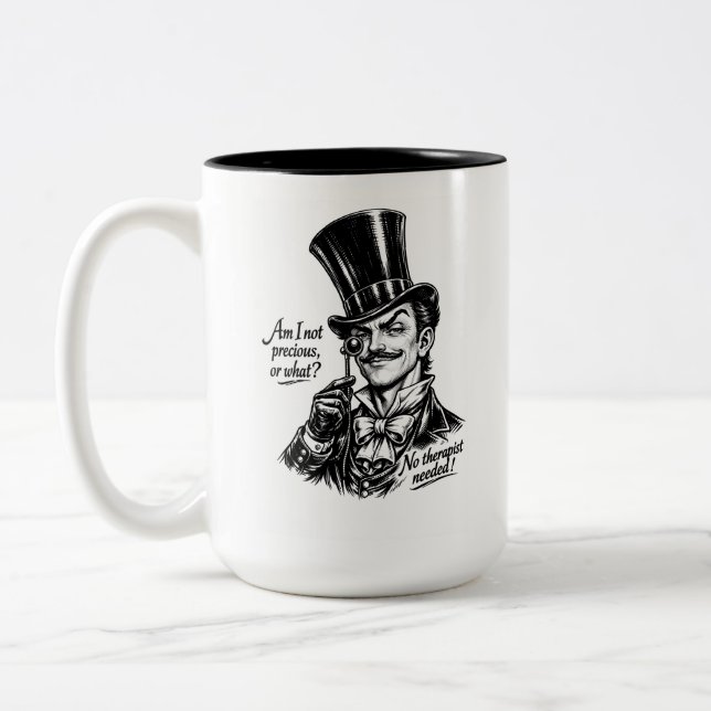 Vem är dyrbar?! O, ja! Du vet!  Två-Tonad Mugg (Vänster)