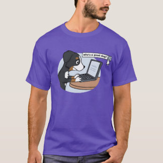 Vem är en Bra Hund Bernese Mountain Hund fam T Shirt