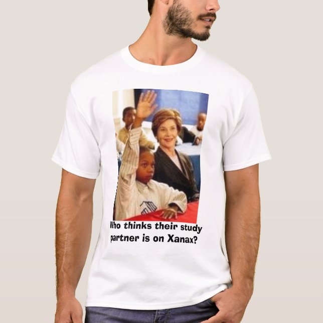 Vem är funderare deras studiepartner på Xanax? T-shirt (Framsida)