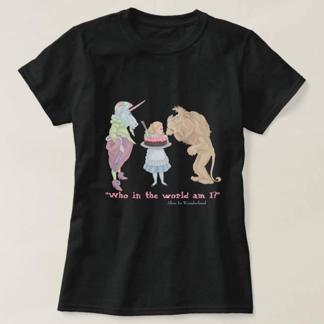 Vem är jag? Alice T Shirt (Design framsida)
