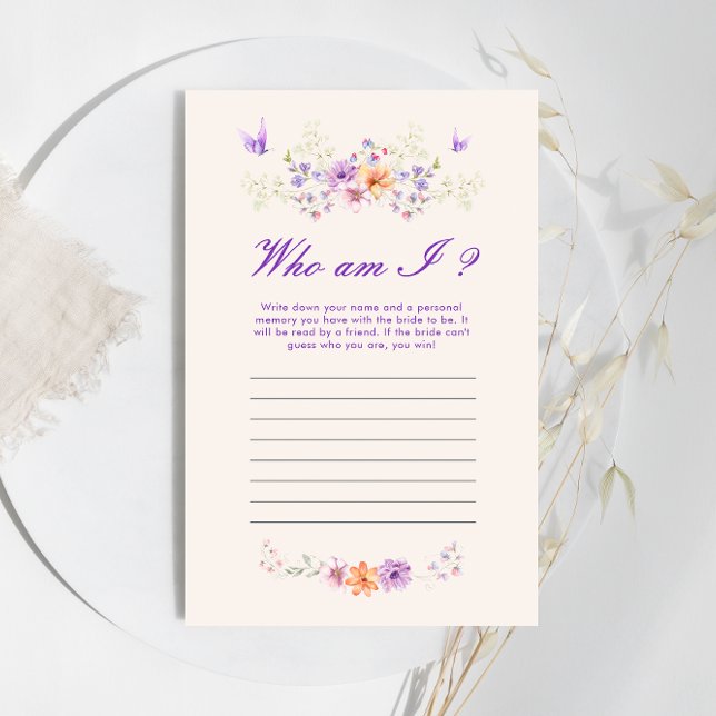 Vem är jag Lila Butterfly Möhippa Game? (Skapare uppladdad)