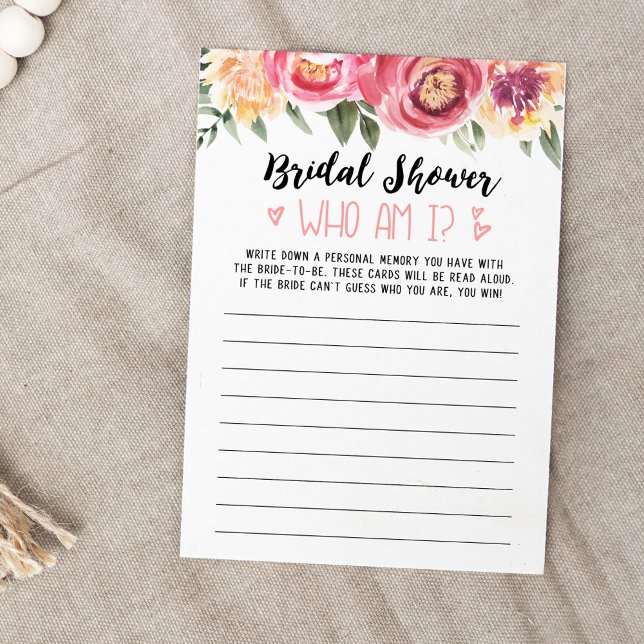 Vem är jag Möhippa eller Hen Party-spelkort? Inbjudningar (Skapare uppladdad)