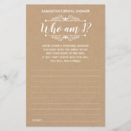 Vem är jag möhippa? Engelska spansk rustit-spel?