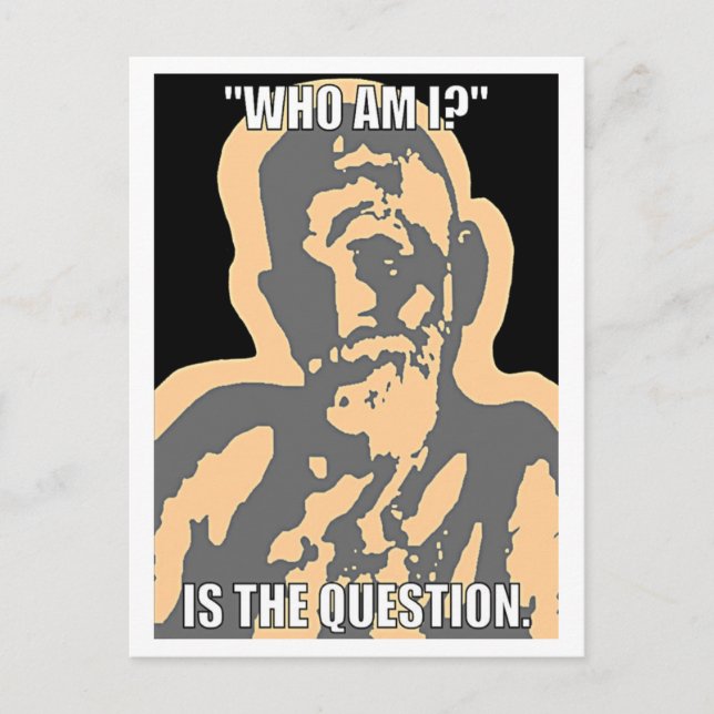 Vem är jag? Vykort (Framsida)