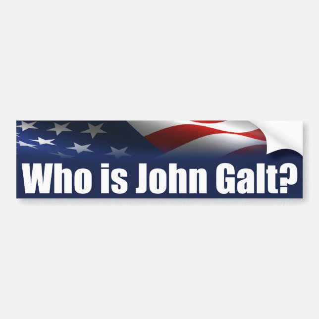 Vem är John Galt? Bildekal (Framsidan)