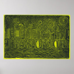 Vem är John Galt.. New York City Skyline Poster