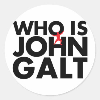 Vem är John Galt Runt Klistermärke