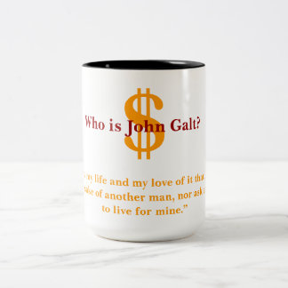 Vem är John Galt Två-Tonad Mugg