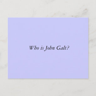 Vem är John Galt? Vykort
