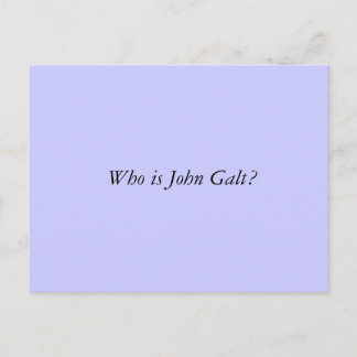 Vem är John Galt? Vykort
