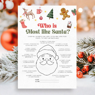 Vem är mest lik julen pappa jul spel