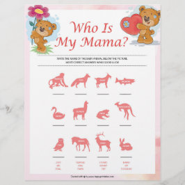 Vem är min Mamma [Nallar] Brevhuvud