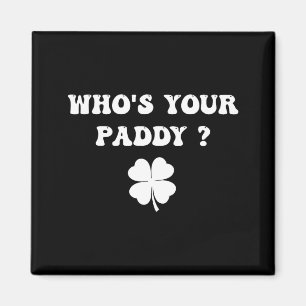 Vem är paddy shamrock rolig st patricks dag irländ magnet