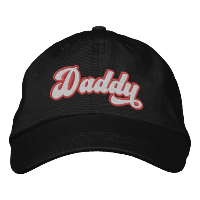 Vem är pappan  broderad keps (Framsida)