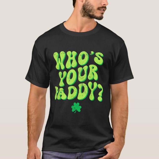 Vem är påskris shamrock rolig st patricks dag irlä t shirt (Framsida)