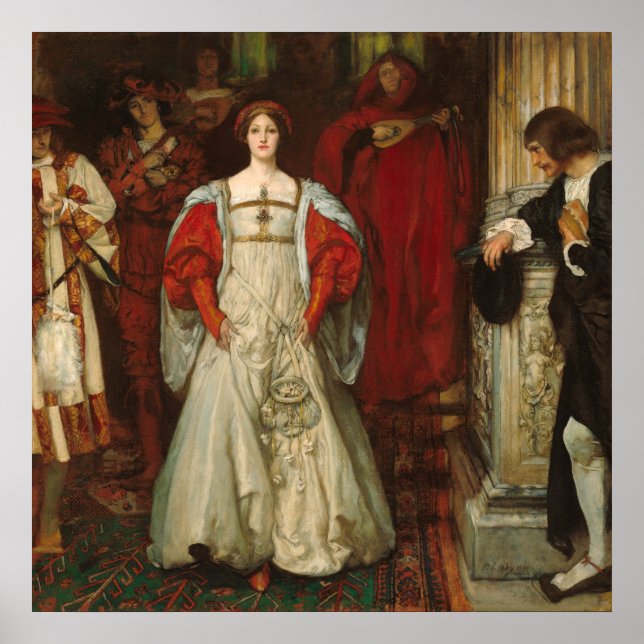 Vem är Sylvia, Edwin Austin Abbey Fine Art Poster? Poster (Framsidan)