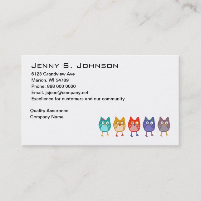 Vem är vem visitkorten visitkort (Framsida)