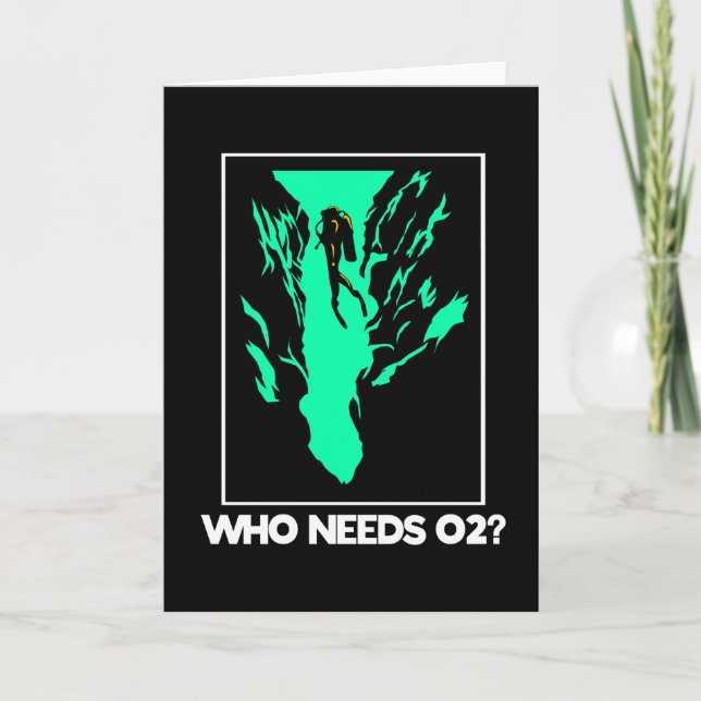 Vem behöver 02 dykning Simning Kort (Framsida)