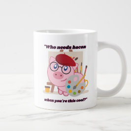 vem behöver bacon gris citat jumbo mugg