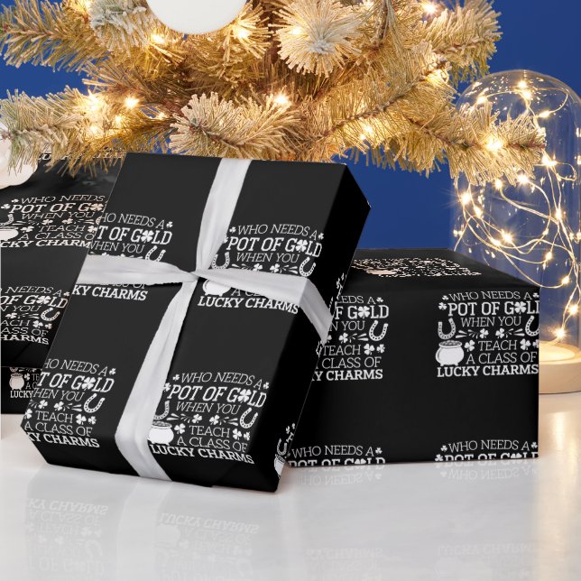 Vem behöver en gryta med guld när man lär ut Lucky Presentpapper (Helgdagar)