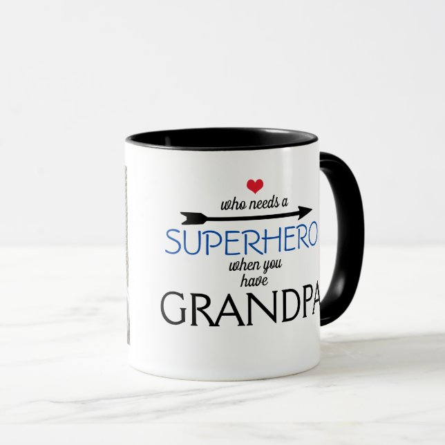 Vem behöver en SUPERHERO, när du har MORFARmuggen Mugg (Framsida höger)