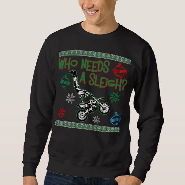 Vem behöver en tröja för jul för den sweatshirt (Framsida)