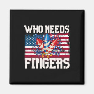 Vem behöver Finger Fireworks Magnet