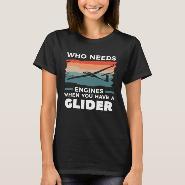 Vem behöver motorer när du har en skjutreglage-spä t shirt (Framsida)