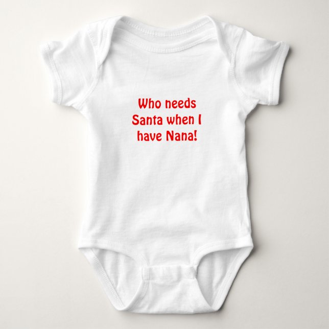 Vem behöver Santa Tee Shirt (Framsida)