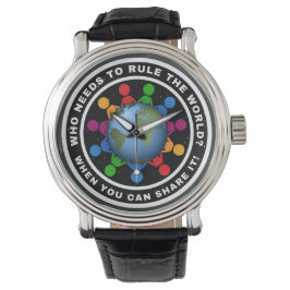 Vem behöver styra världen? När man kan dela den Armbandsur