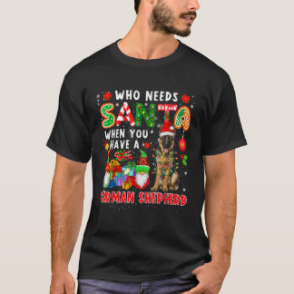 Vem behöver tomte när man har tyska herde tomte gö t shirt