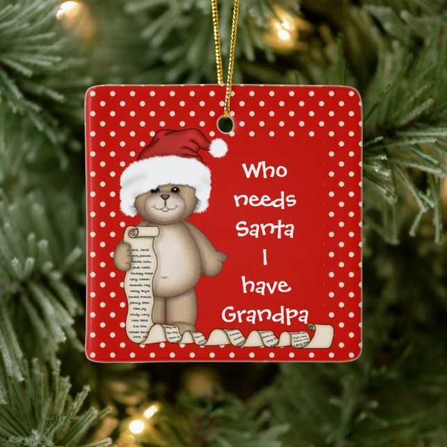 Vem behöver tomten? Morpa-julprydnad Julgransprydnad Keramik (Träd)