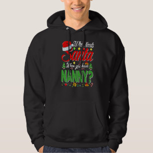 Vem behöver tomten när du har barnslig jul? hoodie